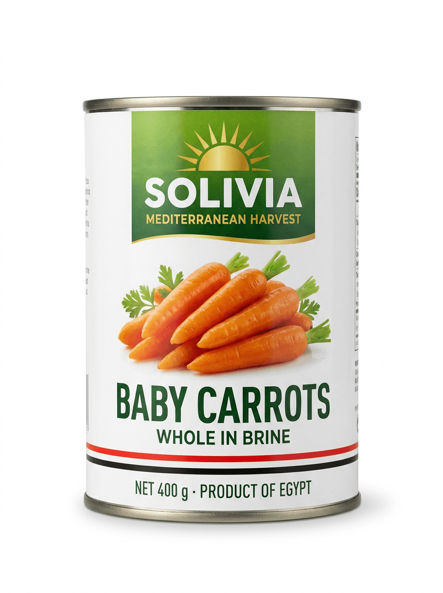 SOLIVIA Baby Carrots 400 g can