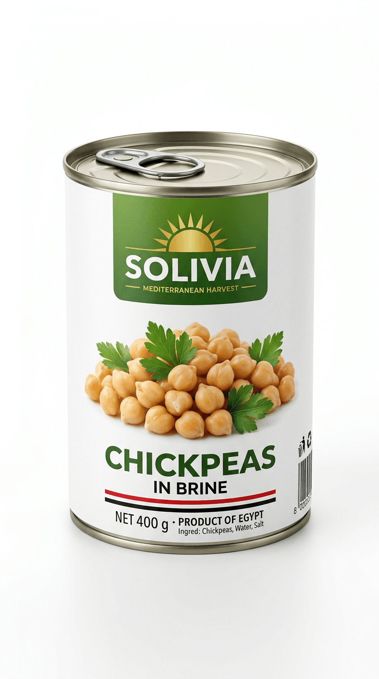 SOLIVIA Chickpeas in brine, 400 g can