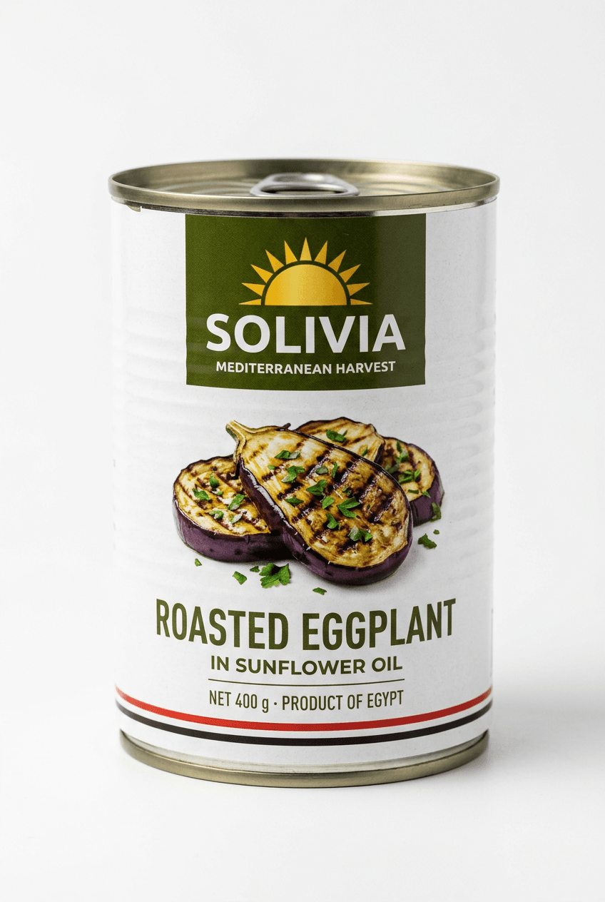SOLIVIA Roasted Eggplant 400 g can